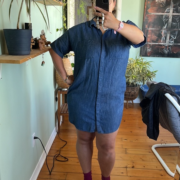 MADEWELL denim dress with pockets - Picture 4 of 4